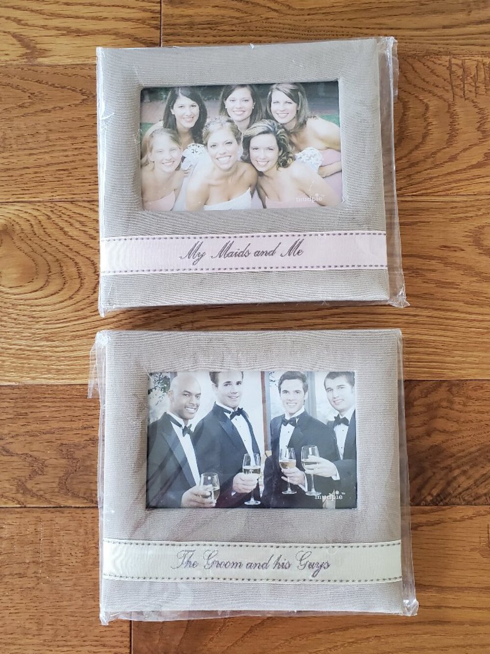 "My Maids & Me" + "The Groom & his Guys" 4x6  Wedding Picture Frames